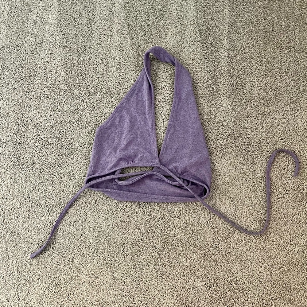 Purple Crop Top Size M